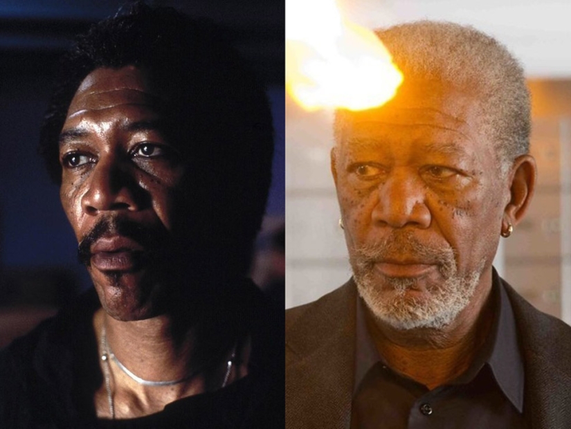 Famous actors in their first films and now