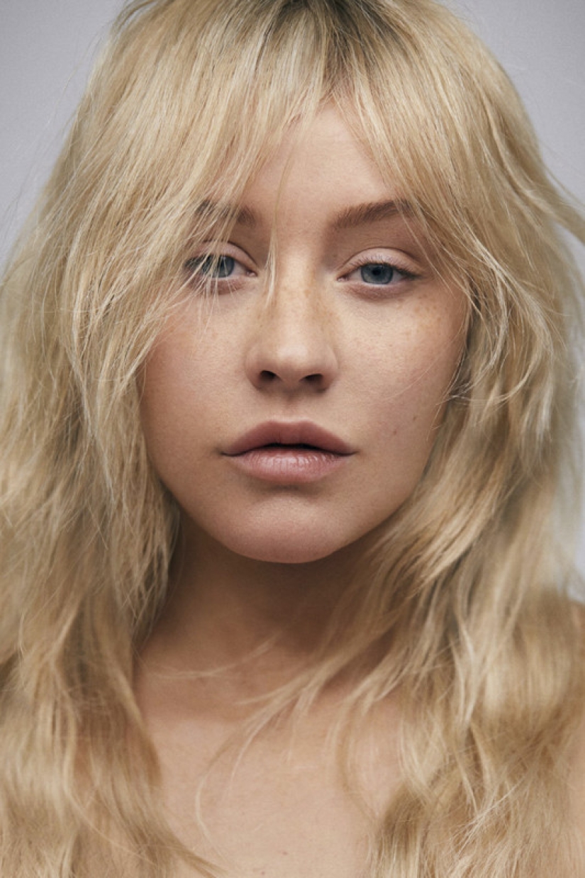 Fans won't recognize Christina Aguilera in a photo shoot without makeup Fans won't recognize Christina Aguilera in a photo shoot without makeup
