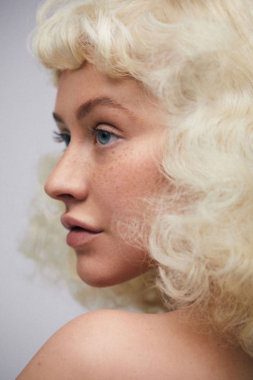 Fans won't recognize Christina Aguilera in a photo shoot without makeup Fans won't recognize Christina Aguilera in a photo shoot without makeup