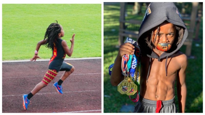 Faster than the wind: 7-year-old boy runs 100 meters in 13 seconds