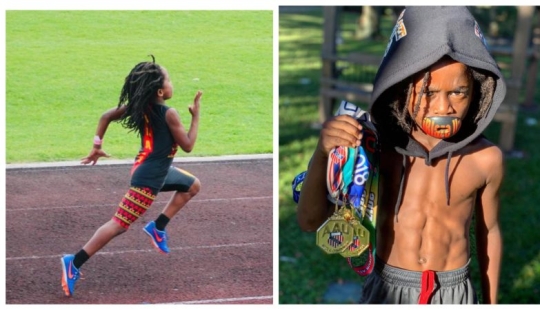 Faster than the wind: 7-year-old boy runs 100 meters in 13 seconds