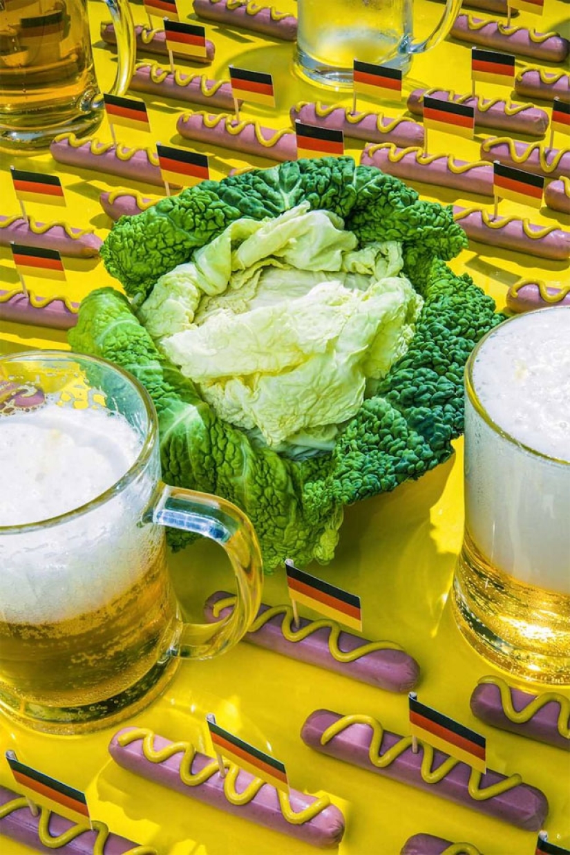 Favorite food of Putin and other powerful people in Dan Bannino's photo project