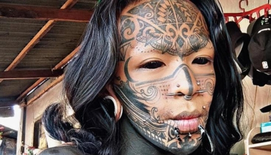 Filipina with "demonic" tattoos was attacked by an exorcist Filipina with "demonic" tattoos was attacked by an exorcist