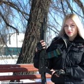 Finalist of the contest "Beauty of Regardie" and other beauties in uniform