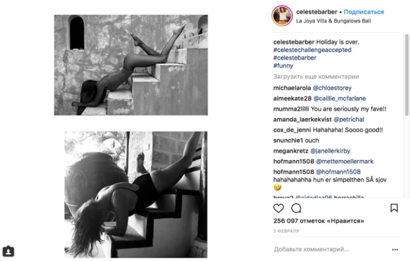 Find five differences: 3 million subscribers are delighted with the comedienne's parodies