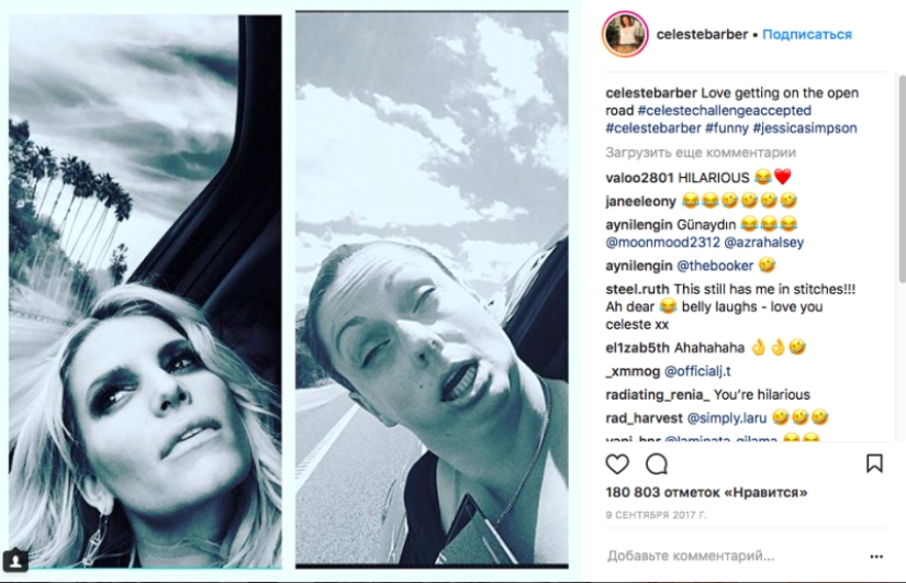 Find five differences: 3 million subscribers are delighted with the comedienne's parodies