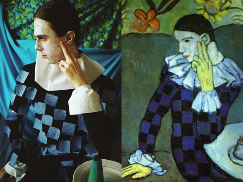 Flash mob en cuarentena: los usuarios de Twitter "repiten" obras de arte