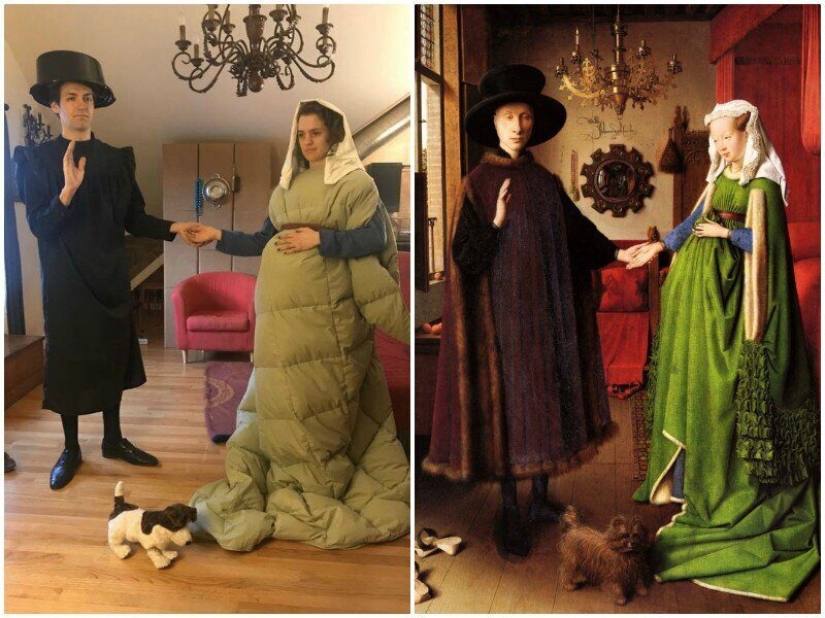 Flash mob in quarantine: Twitter users "repeat" works of art