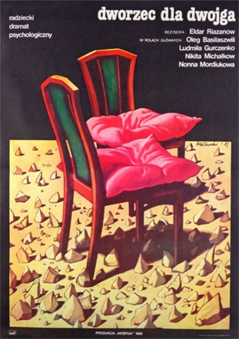 Foreign posters for Soviet films, balancing on the verge of genius and madness