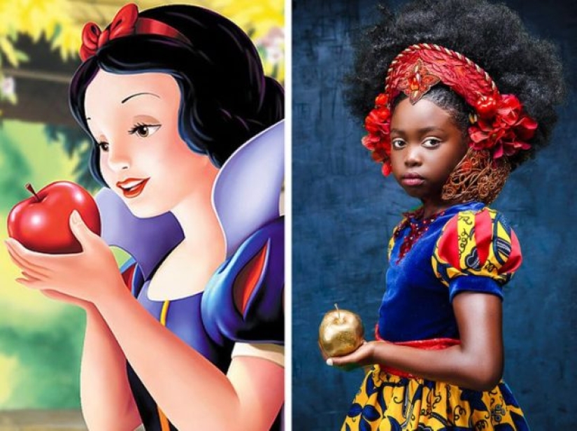 Fotógrafos se unieron a un peluquero para crear 14 fotos que muestran a niñas negras como princesas de Disney