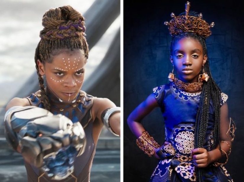 Fotógrafos se unieron a un peluquero para crear 14 fotos que muestran a niñas negras como princesas de Disney