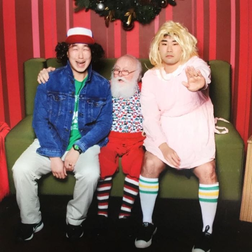 Fotos con Papá Noel de año en año: los amigos han sido fotografiados en diferentes imágenes desde 2006 Fotos con Papá Noel de año en año: los amigos han sido fotografiados en diferentes imágenes desde 2006