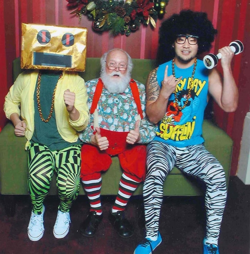 Fotos con Papá Noel de año en año: los amigos han sido fotografiados en diferentes imágenes desde 2006