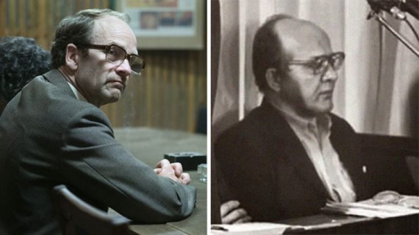 Fotos de los actores de la serie Chernobyl en comparación con los participantes reales en el accidente de Chernobyl Fotos de los actores de la serie Chernobyl en comparación con los participantes reales en el accidente de Chernobyl