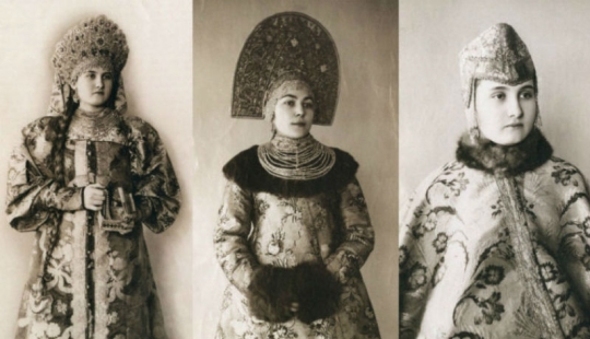 Fotos únicas de bellezas rusas con trajes populares de la Rusia prerrevolucionaria
