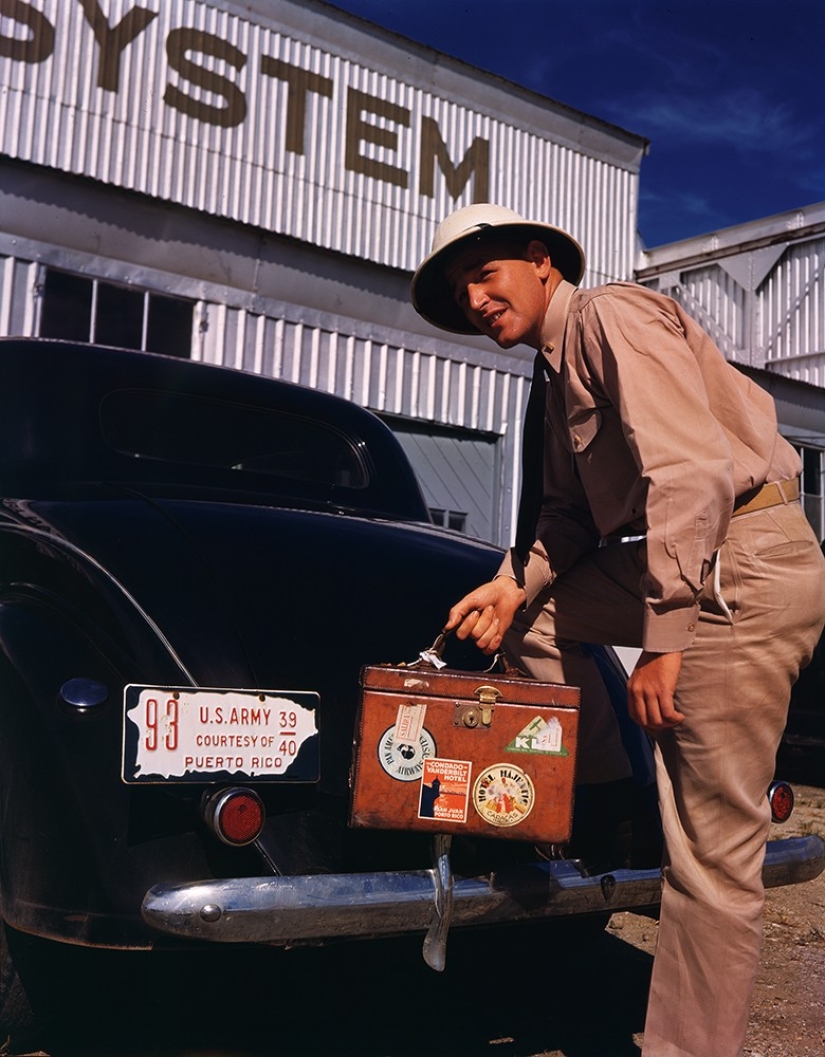 Fotos únicas de la década de 1940 en códigos de colores.