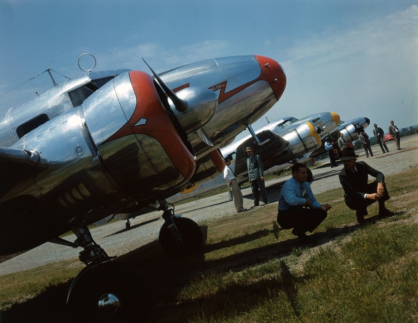 Fotos únicas de la década de 1940 en códigos de colores.