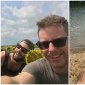 Friends made a parody of typical photos of girls from Instagram