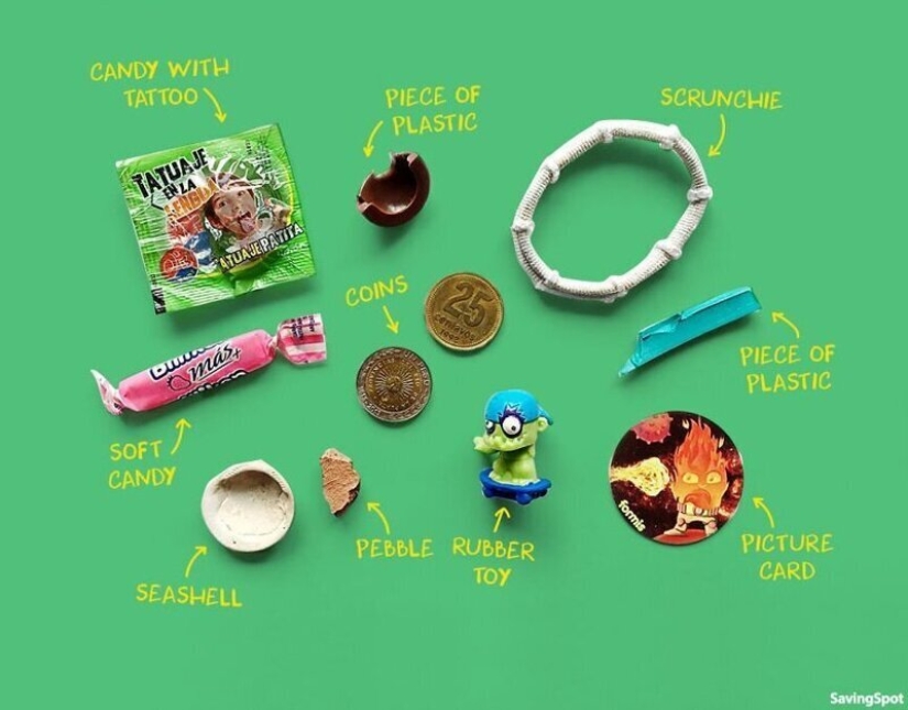 From Harry Potter to the dinosaur: preschool children from 5 countries showed what is in their pockets