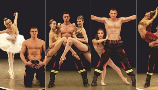 Fuerza y gracia: rescatistas del Ministerio de Situaciones de Emergencia y bailarinas del Teatro Bolshoi en un calendario conjunto
