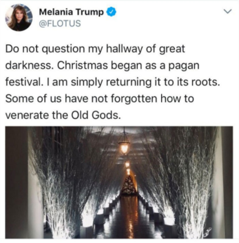 "Funeral muy extraño": las redes sociales parodian la decoración festiva de la Casa Blanca de Melania Trump