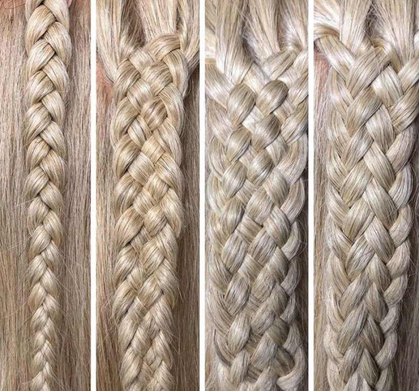 German girl creates mesmerizing hairstyles similar to crochet patterns German girl creates mesmerizing hairstyles similar to crochet patterns