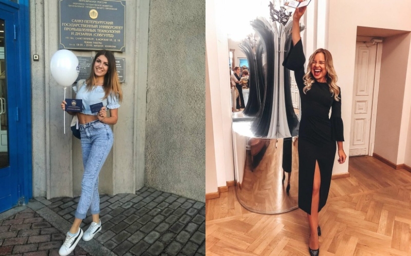 Girls-students: a selection of photos of charming freshmen of 2019