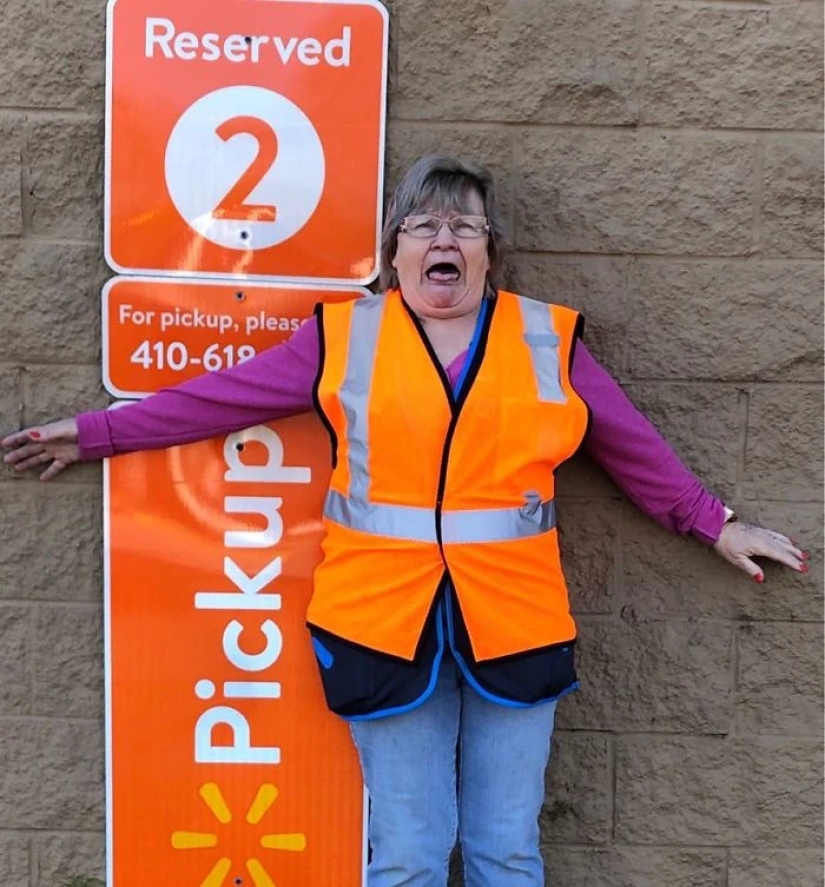 Granny prankster became famous by posing for a Walmart supermarket ad