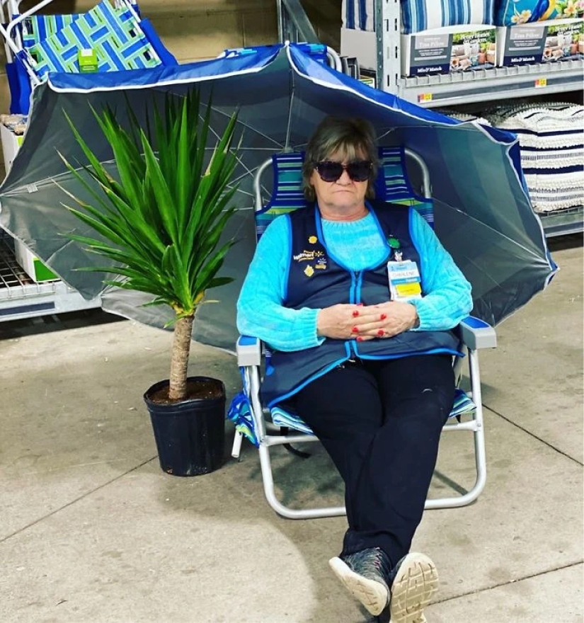 Granny prankster became famous by posing for a Walmart supermarket ad