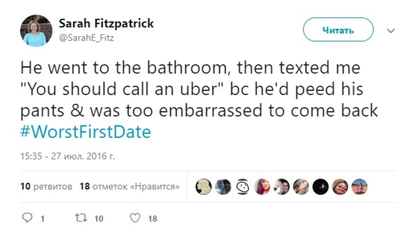 Greed, Infidelity and "Teenage Mutant Ninja Turtles": 18 Tweets about First Dates that will make You Shudder