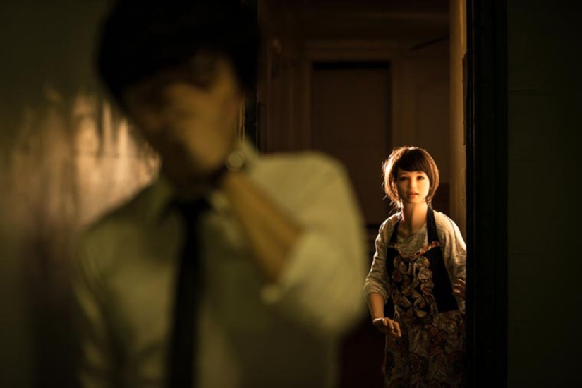 Happy life of a Korean photographer with a sex doll