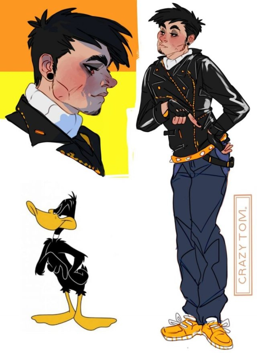 Have you ever wondered what cartoon characters would look like as humans: this artist has the answer Have you ever wondered what cartoon characters would look like as humans: this artist has the answer