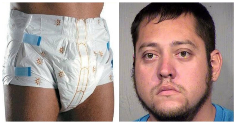 He knows a lot about perversions: an American imitated Down syndrome so that his diapers were changed