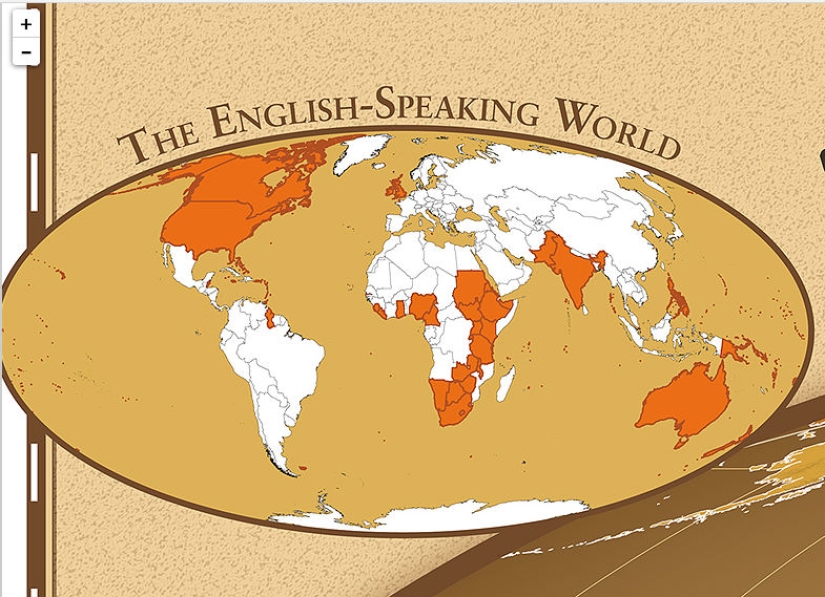 Hello, Belarus! A map has been created on which the names of countries are written in their native language