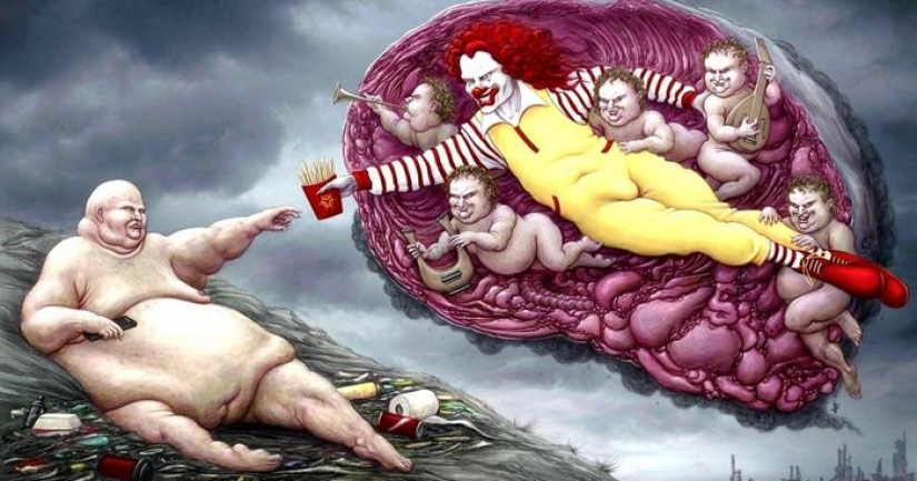 Hemos olvidado la palabra "suficiente", dice el artista satírico John Holcroft Hemos olvidado la palabra "suficiente", dice el artista satírico John Holcroft