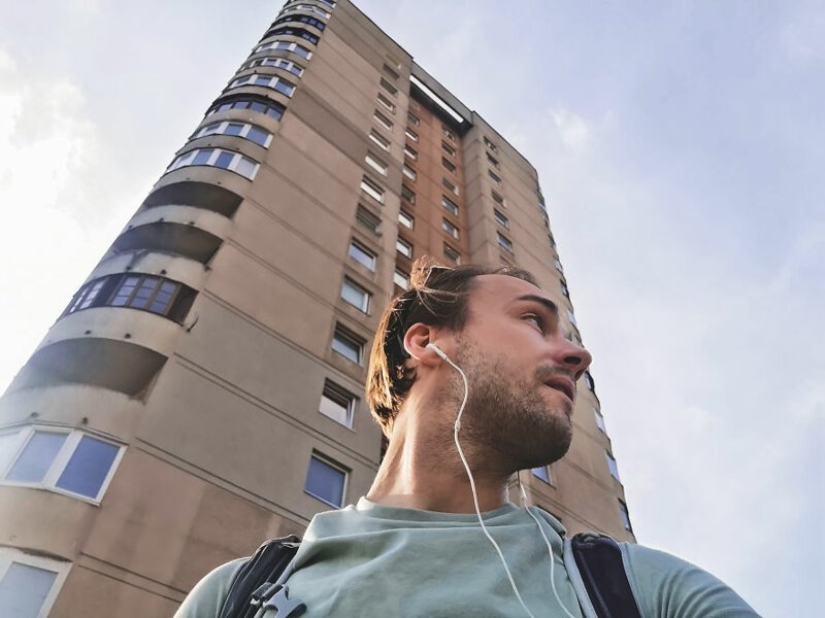 Here's what the Lithuanian neighborhood looks like, where the British filmed Chernobyl