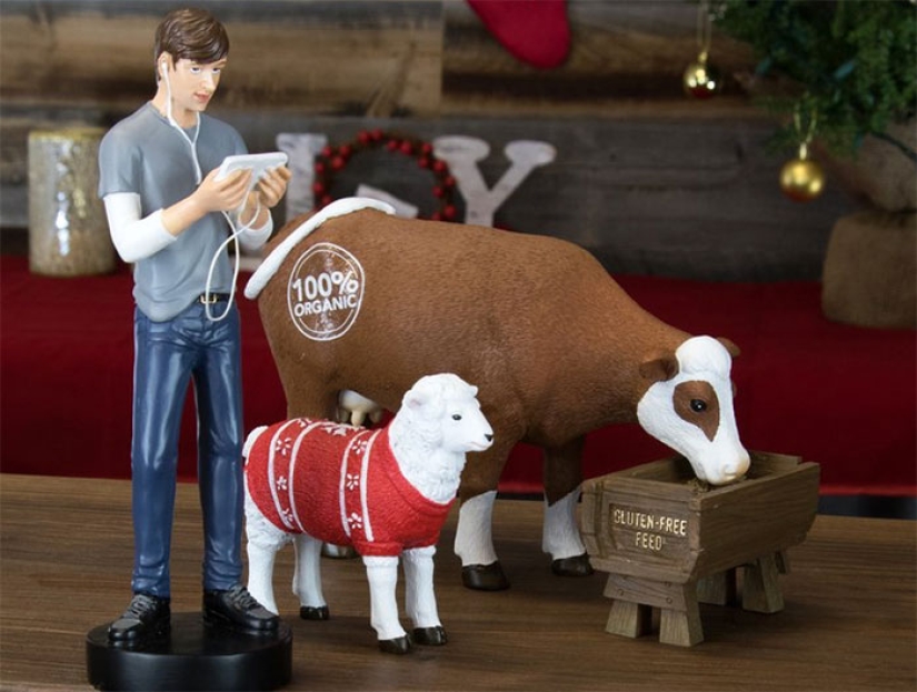 Hipster Christmas nativity scene is, firstly, ironic Hipster Christmas nativity scene is, firstly, ironic