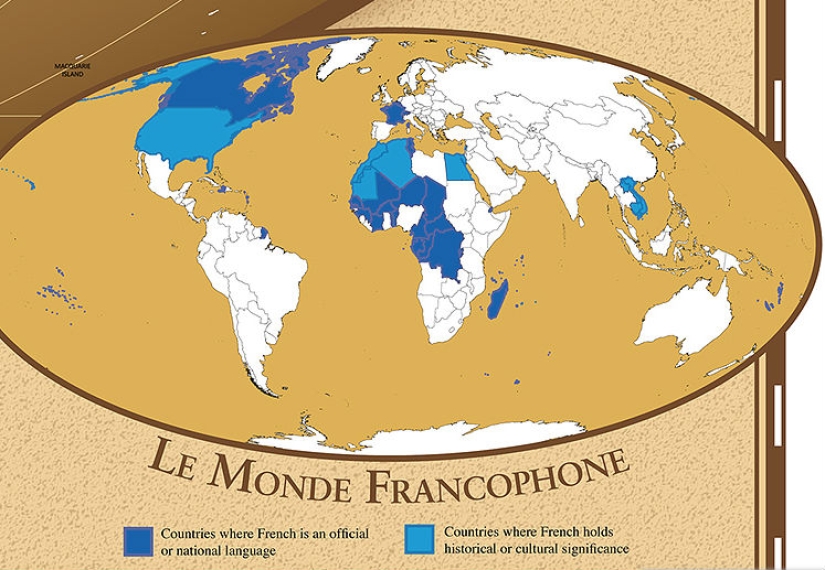 Hola, Bielorrusia! Se ha creado un mapa en el que los nombres de los países están escritos en su idioma nativo