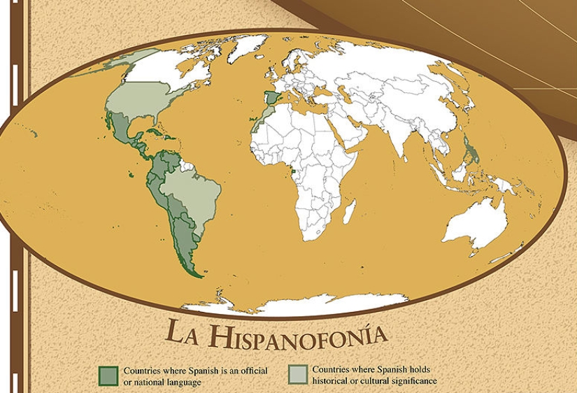 Hola, Bielorrusia! Se ha creado un mapa en el que los nombres de los países están escritos en su idioma nativo