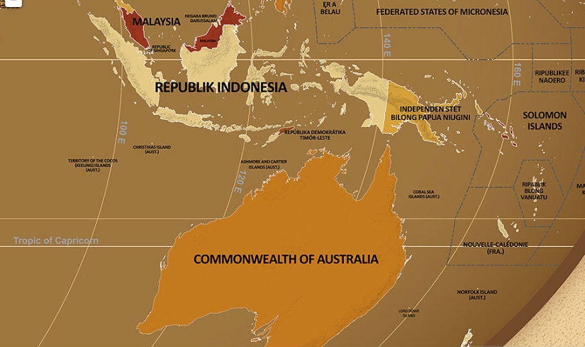 Hola, Bielorrusia! Se ha creado un mapa en el que los nombres de los países están escritos en su idioma nativo Hola, Bielorrusia! Se ha creado un mapa en el que los nombres de los países están escritos en su idioma nativo