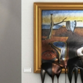 Hot Art: what do famous paintings look like, "drained" on the floor