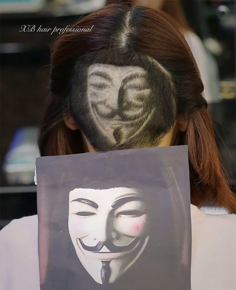 How a Chinese hairdresser turns cut hair into works of art