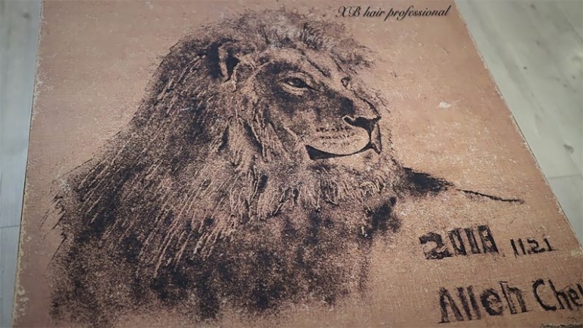 How a Chinese hairdresser turns cut hair into works of art