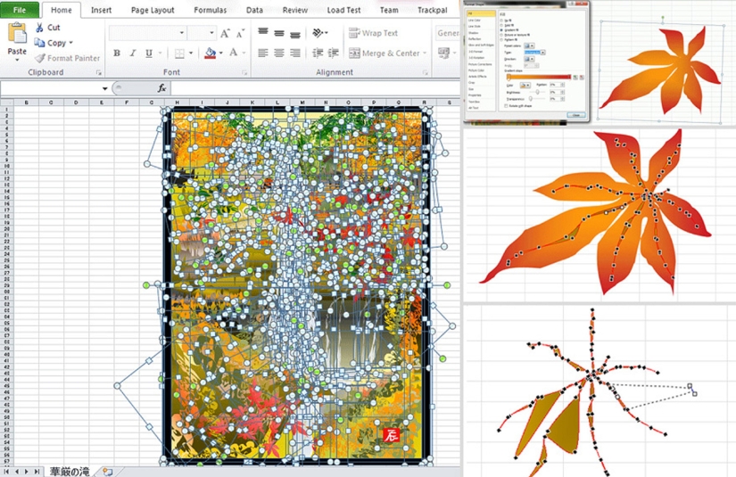 How a Japanese Grandfather Turns Boring Excel Spreadsheets into Works of Art