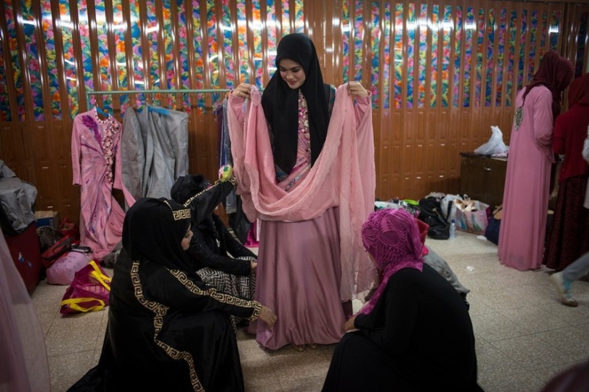 How is the beauty contest among Muslim women