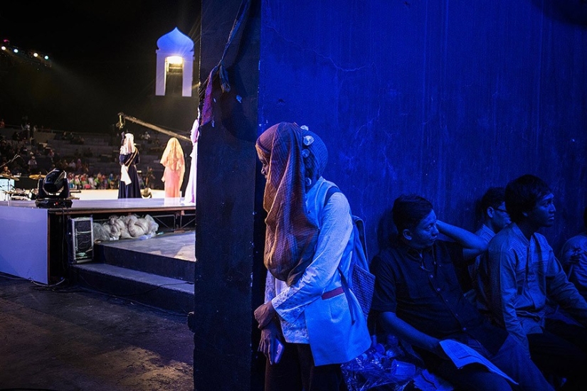 How is the beauty contest among Muslim women