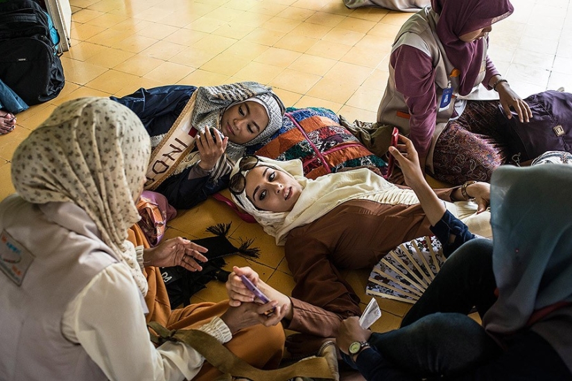 How is the beauty contest among Muslim women