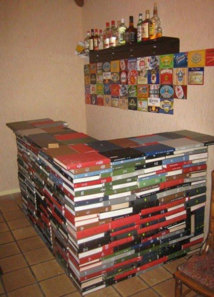 How to make a bar counter out of old things How to make a bar counter out of old things