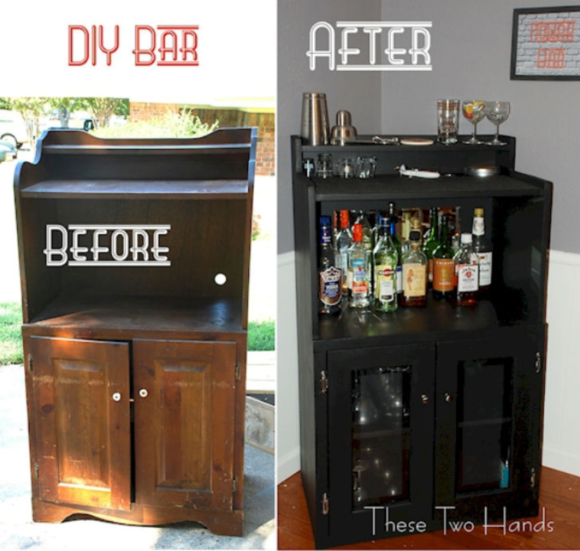 How to make a bar counter out of old things How to make a bar counter out of old things