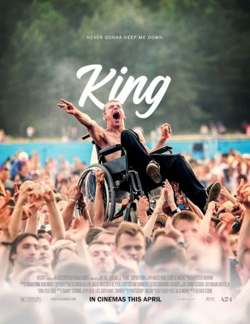 How to make a beautiful photo and get a poster for a movie? This person knows the answer for sure